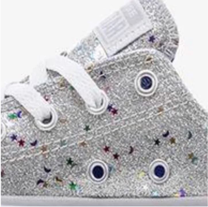 Converse CTAS OX Glitter Sneakers (SZ 2)