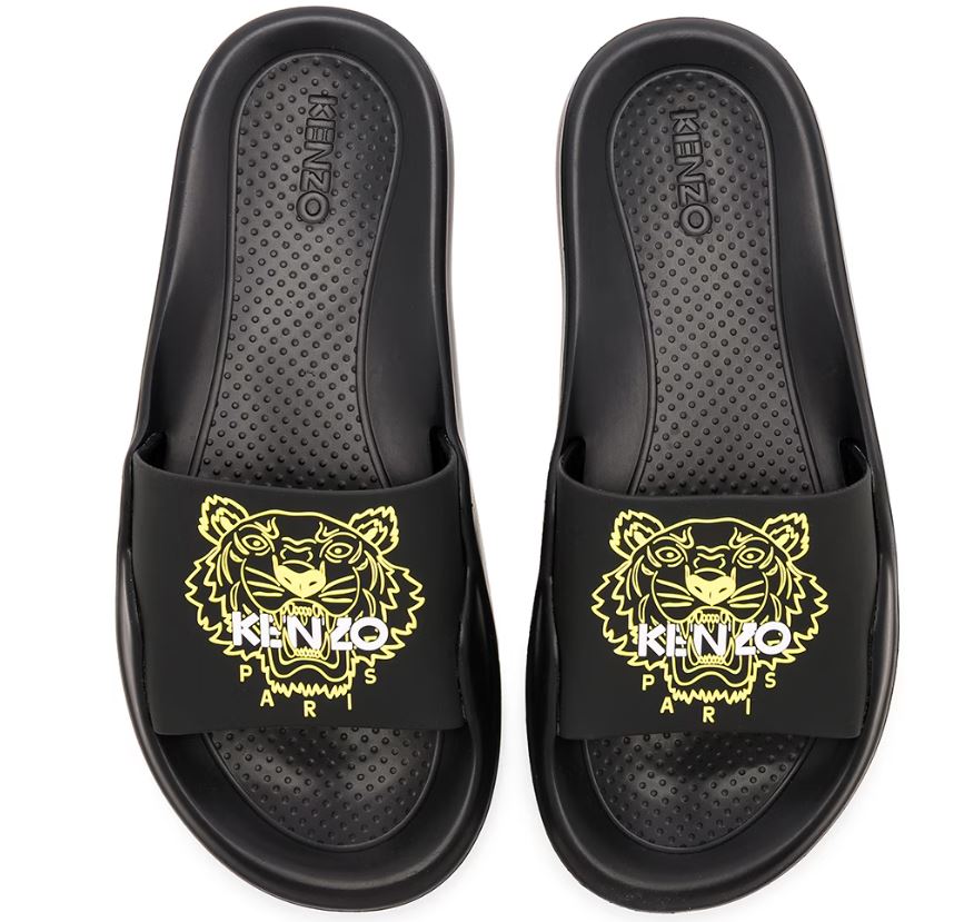 KENZO 黒色スライドサンダル　40 KENZO POOL SLIDE (SZ 40) – elleandava