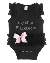 Load image into Gallery viewer, Baby My Little Black Dress Onesie (0-6 Months)