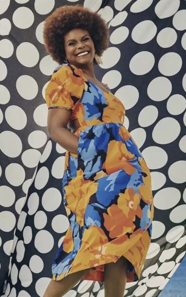 Orange Floral Tabitha Brown Dress (SZ 4)