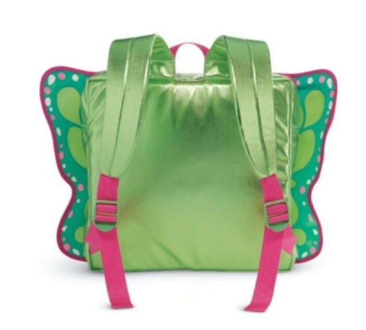 American Girl Green Metallic Butterfly Backpack