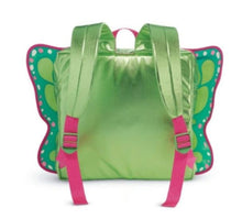 Load image into Gallery viewer, American Girl Green Metallic Butterfly Backpack