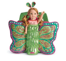 Load image into Gallery viewer, American Girl Green Metallic Butterfly Backpack