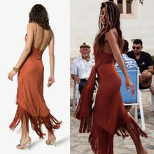 Load image into Gallery viewer, CULT GAIA Natalia Metallic Maxi Dress (L)