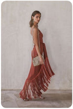 Load image into Gallery viewer, CULT GAIA Natalia Metallic Maxi Dress (L)