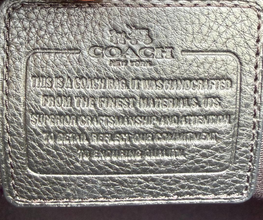 Coach Signature Monogram Tote