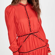 Load image into Gallery viewer, Red Fleur du mal red silk dress (SZ 10)