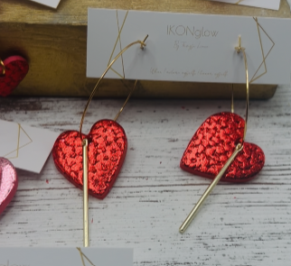 IKONglow Hearts on Fire Earrings