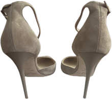 Load image into Gallery viewer, Jimmy Choo Lucy 100mm Suede Ankle Strap Pumps (SZ 40)