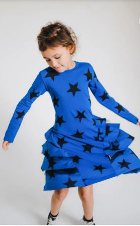NUNUNU Star Layered Dress (SZ 10-11)