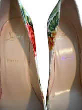 Load image into Gallery viewer, Christian Louboutin Multicolor Hawaii Floral Print Leather Pigalle Follies Pumps (SZ 40.5)