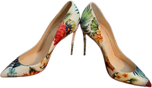 Load image into Gallery viewer, Christian Louboutin Multicolor Hawaii Floral Print Leather Pigalle Follies Pumps (SZ 40.5)
