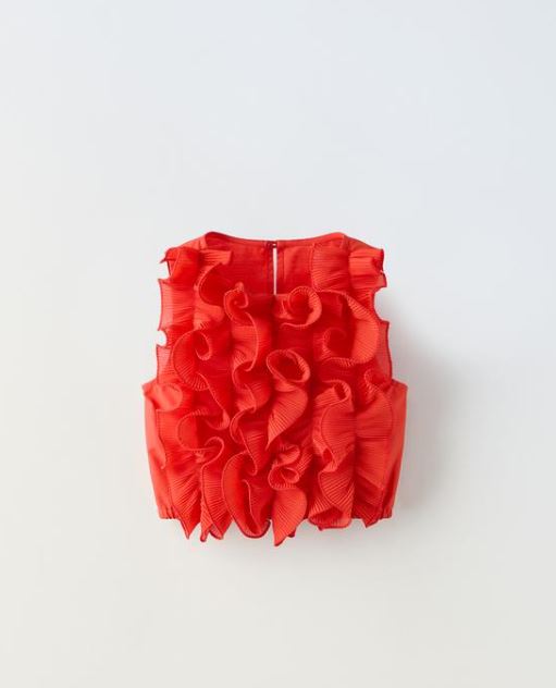 Zara Girls Ruffled Top (SZ 13-14)