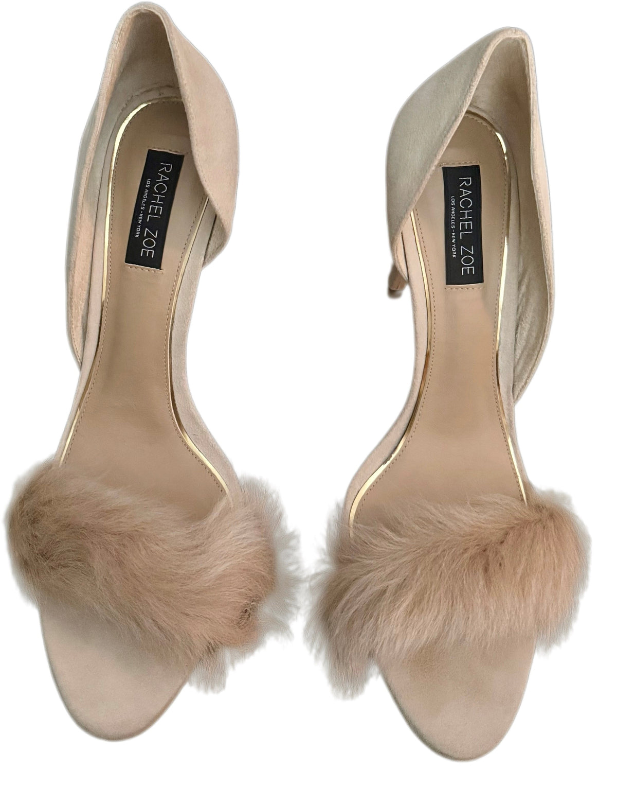 Rachel Zoe Fur/Suede heels (SZ 10)