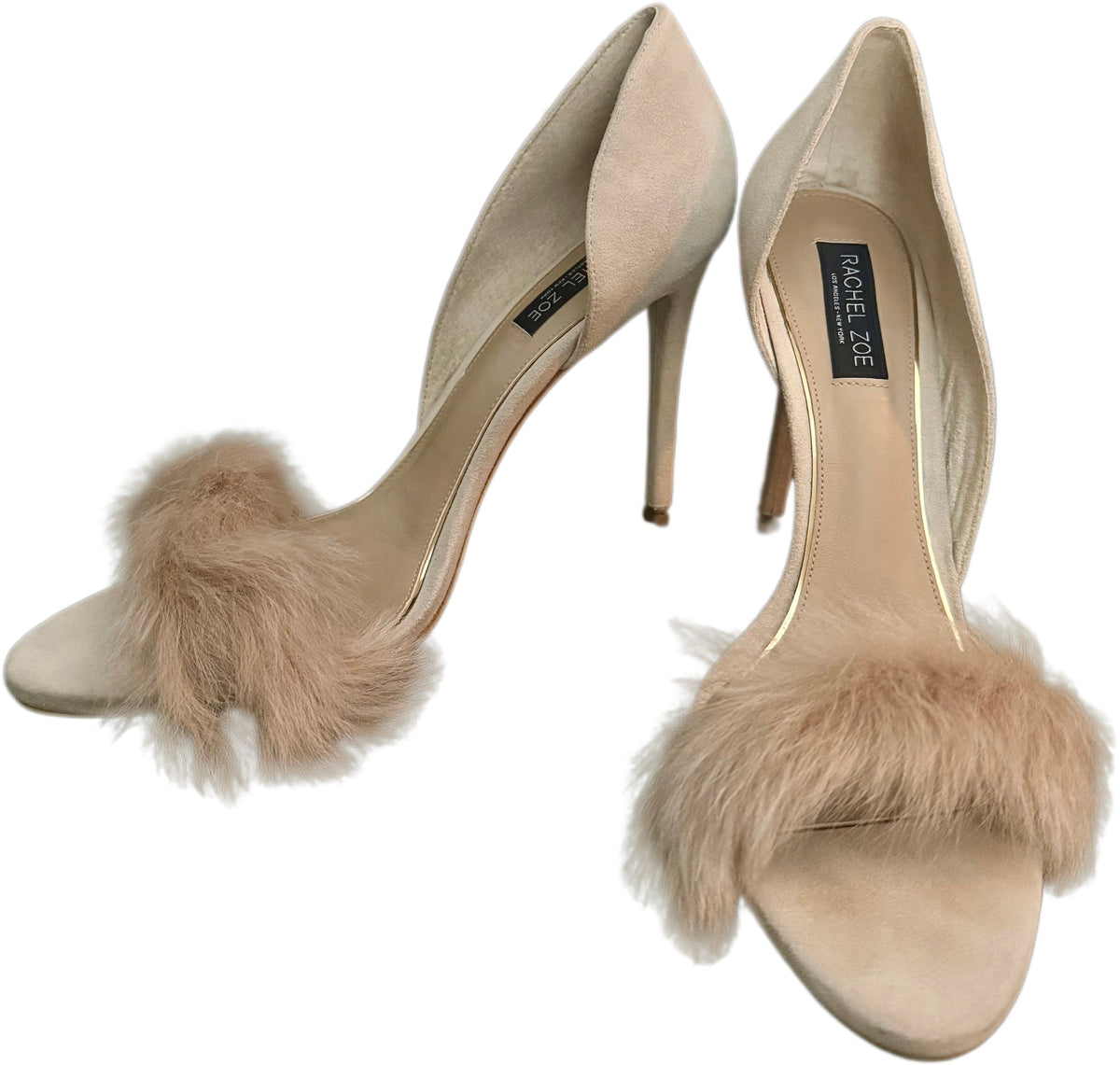 Rachel Zoe Fur/Suede heels (SZ 10)
