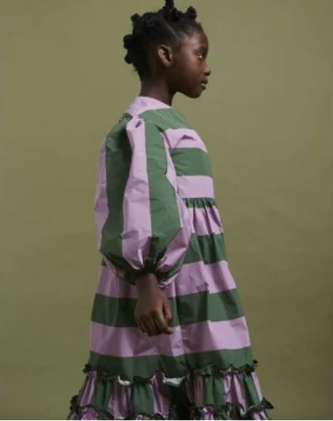 slim fit dress slacks Shop Green Stripe Dress From Saaksha & Kinni