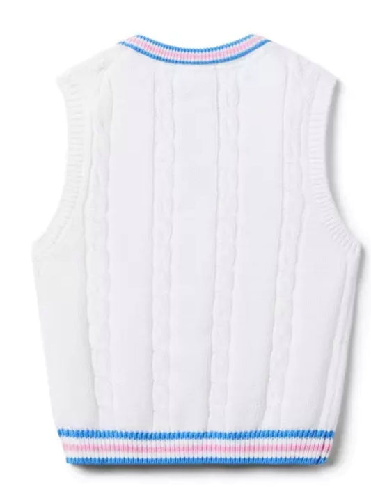 JANIE and JACK CABLE KNIT SWEATER VEST (SZ 3T)