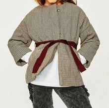 Load image into Gallery viewer, Zara Girls Soft Collection Plaid Quilted Puffy Jacket (SZ 9)