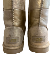 Load image into Gallery viewer, UGG SHORT PATCHWORK GOLD BOOT (SZ 3)