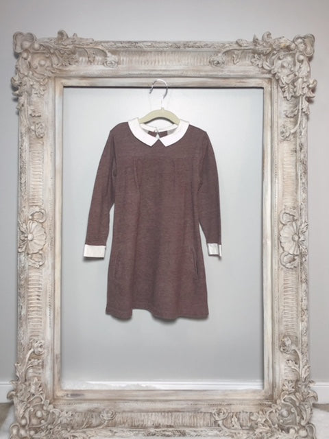 OLIVE JUICE COLLAR DRESS (SZ 4Y)