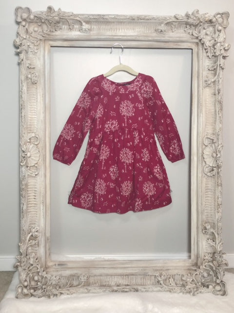 BURGUNDY BABYGAP DRESS (SZ 5Y)