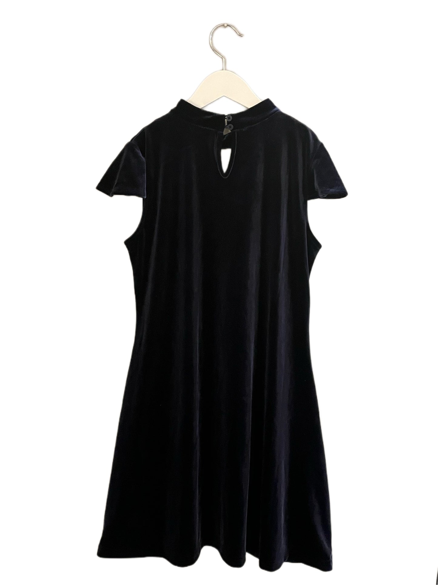 CHILDREN'S PLACE BLUE VELVET DRESS (SZ 16)