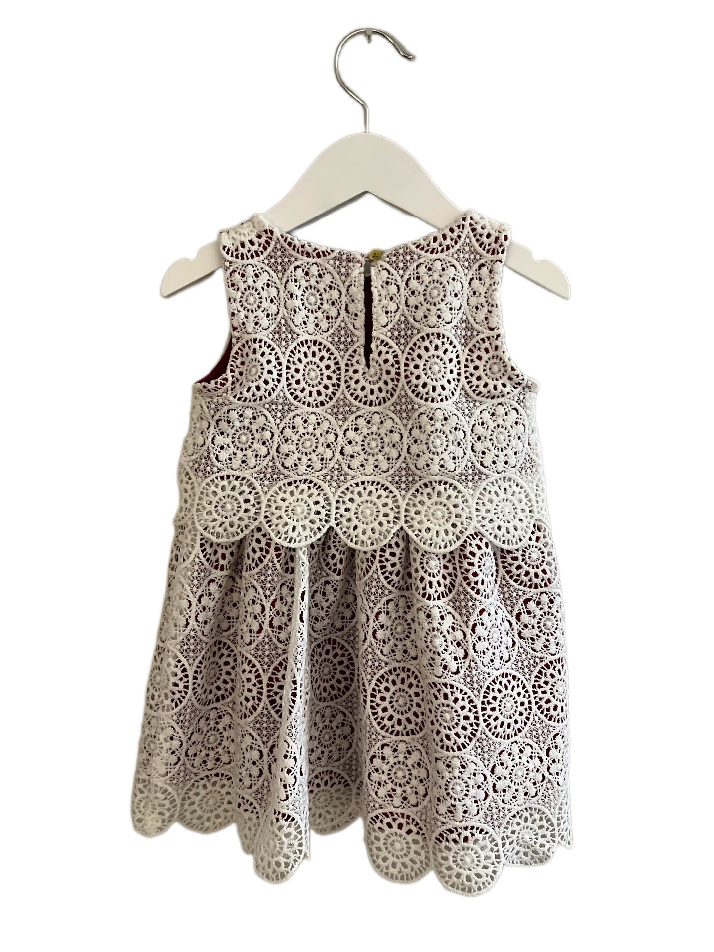 GENUINE KIDS SCALLOPED DRESS (SZ 2T)