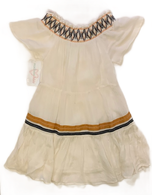 HAYDEN GIRLS OFF-SHOULDER TIERED SWING DRESS (SZ 7-8)