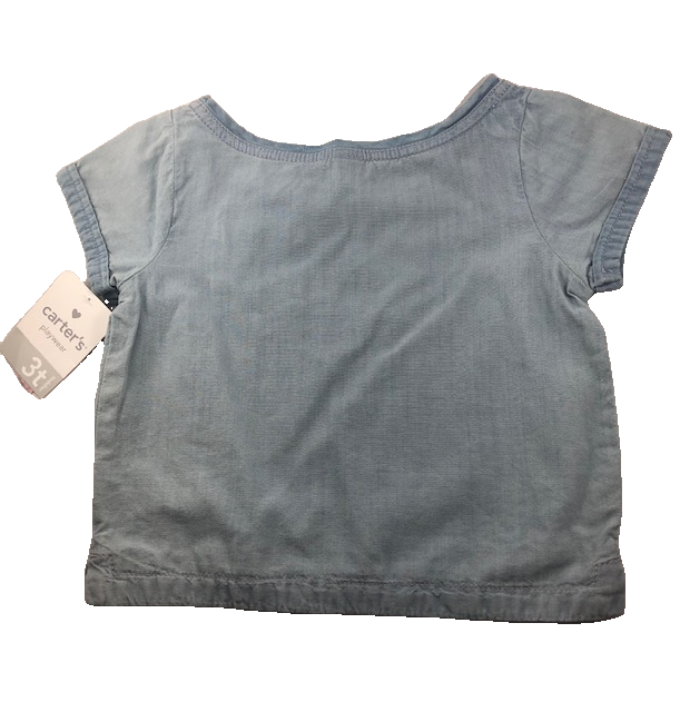NWT BLUE CARTER'S TOP (SZ 3T)