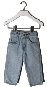 VINTAGE LITTLE LEVI'S SUSPENDER BUTTON JEANS (SZ 2T)