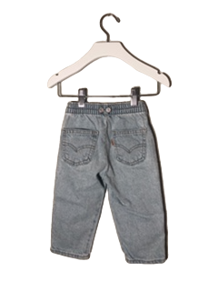 VINTAGE LITTLE LEVI'S SUSPENDER BUTTON JEANS (SZ 2T)