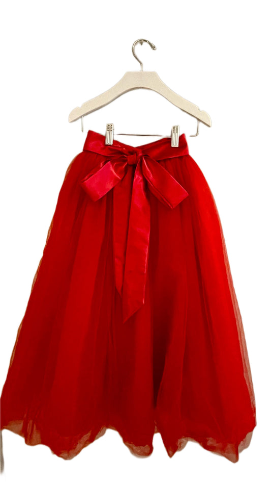 RED TULLE SKIRT (7/8)