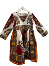 Load image into Gallery viewer, HITARGET WAX PRINT DRESS (SZ 8)