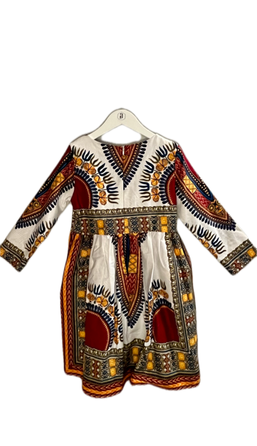 HITARGET WAX PRINT DRESS (SZ 8)