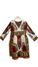 Load image into Gallery viewer, HITARGET WAX PRINT DRESS (SZ 8)