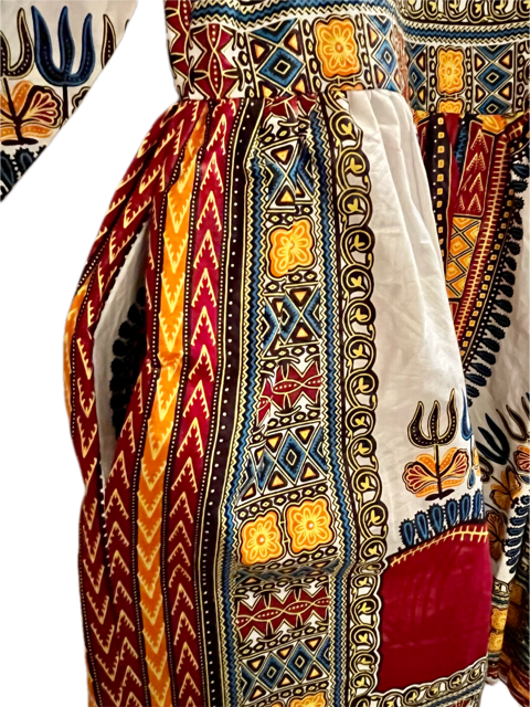 HITARGET WAX PRINT DRESS (SZ 8)
