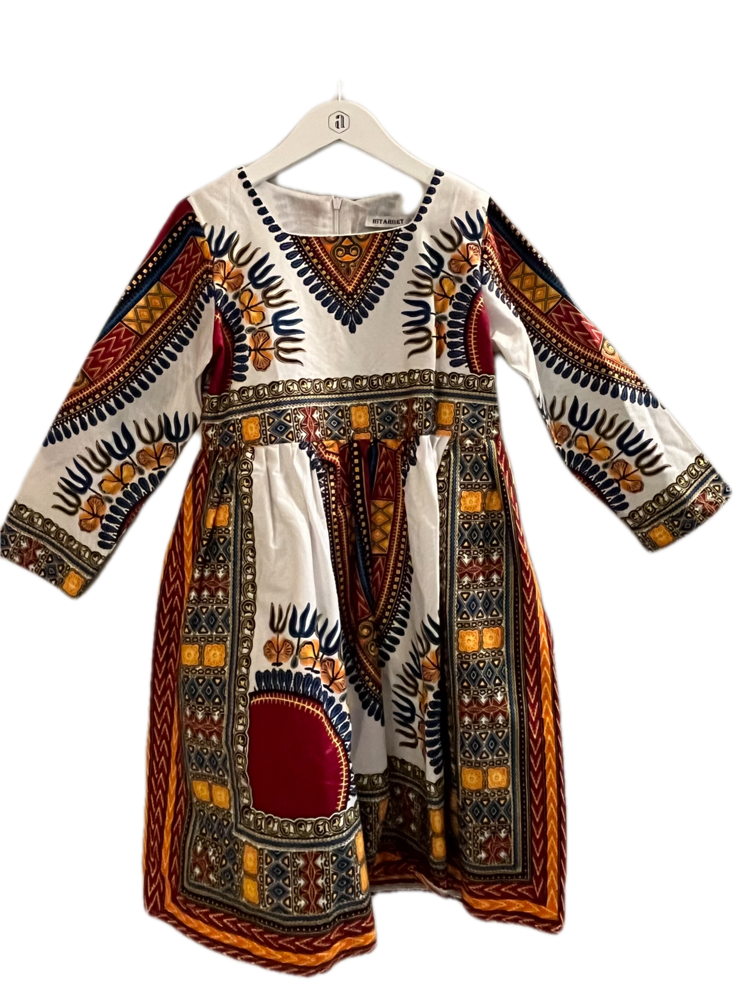 HITARGET WAX PRINT DRESS (SZ 8)