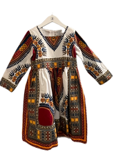 Load image into Gallery viewer, HITARGET WAX PRINT DRESS (SZ 8)