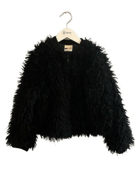 FAUX FUR TOPPER JACKET (SZ 7-8)