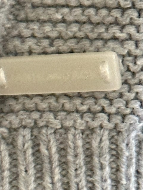 Janie and Jack Baby Girl Grey Cable Knit Cardigan ( 6-12M)