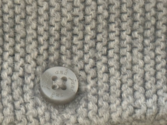Janie and Jack Baby Girl Grey Cable Knit Cardigan ( 6-12M)