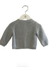 Load image into Gallery viewer, Janie and Jack Baby Girl Grey Cable Knit Cardigan ( 6-12M)

