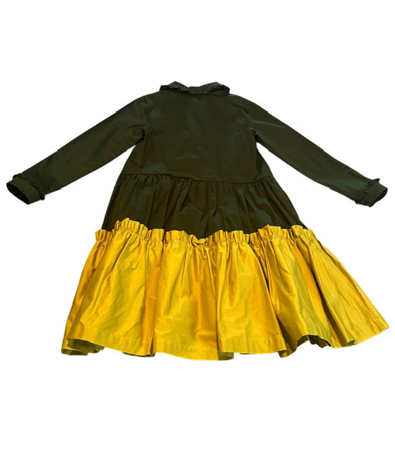 THE MIDDLE DAUGHTER LONDON Cavelo Nero/Chartreuse Apple Pie Dress (SZ 9-10)