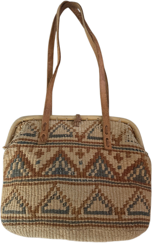 Vintage Jute Sisal handbag