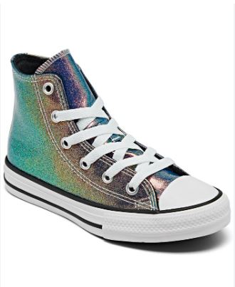 Converse - Girl - GS All Star Hi - Iridescent Glitter (SZ 4)