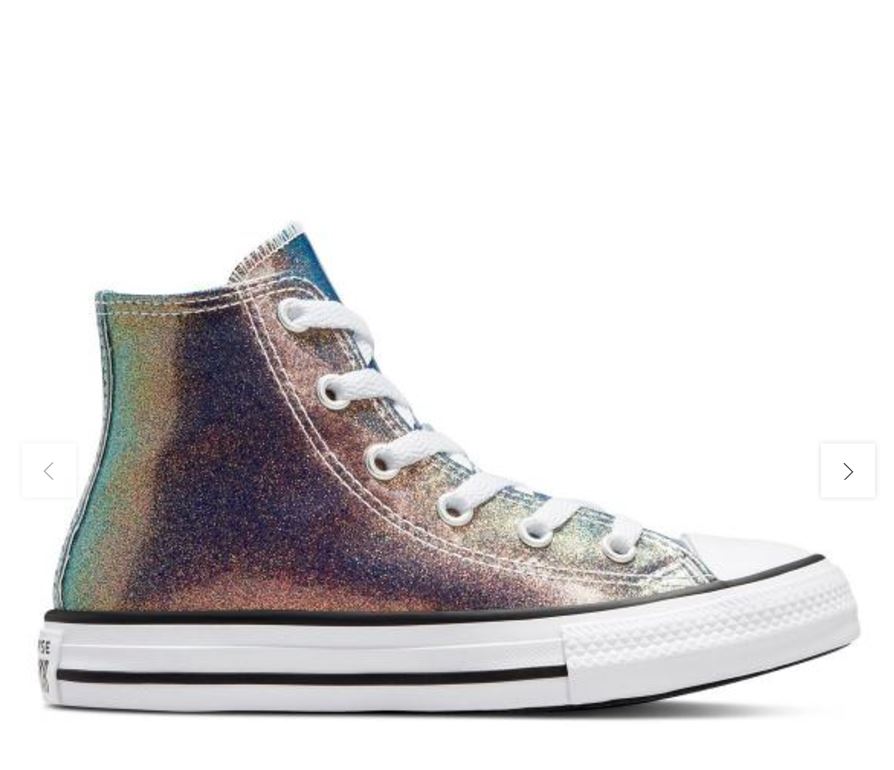 Converse - Girl - GS All Star Hi - Iridescent Glitter (SZ 4)