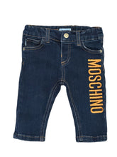 Load image into Gallery viewer, MOSCHINO BABY DENIM PANTS (SZ 3-6 MONTHS)
