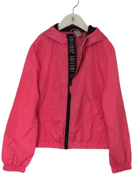 HOT PINK JUSTICE WINDBREAKER (SZ 10)