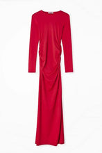 Cargar imagen en el visor de la galería, NA-KD Red Long Sleeve Maxi Dress (SZ L)
