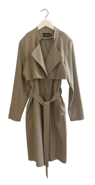 REHAB LAB CLASSIC BELTED TRENCH COAT (SZ M)